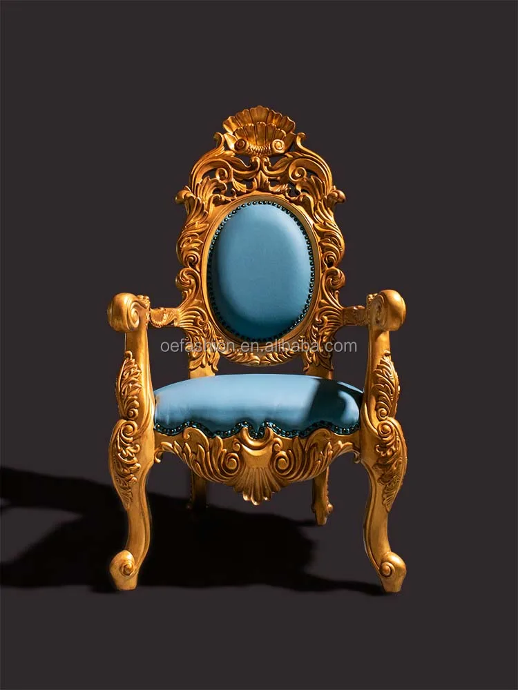 OE-FASHION custom European solid wood stick shell dining table and chair Italian luxury dining table palace villa furniture