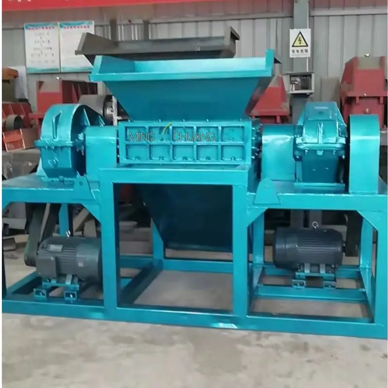Factory Direct Sales Large Diameter Tire Double Shaft Metal Shredder