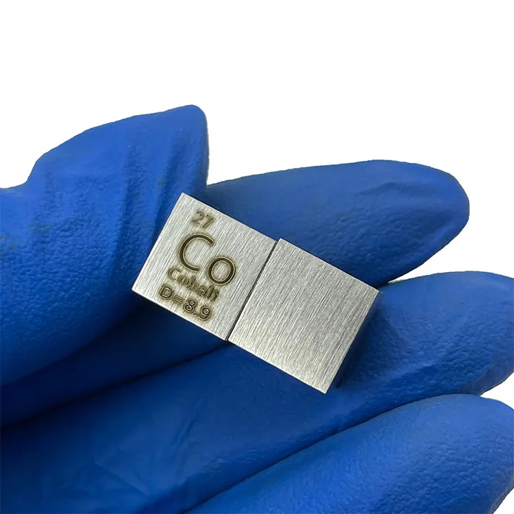 In Stock Glass Seal Elements Cobalt 99.95% Periodic Table Metal Elements 3N5 Cobalt Co Cube for DIY Research Study