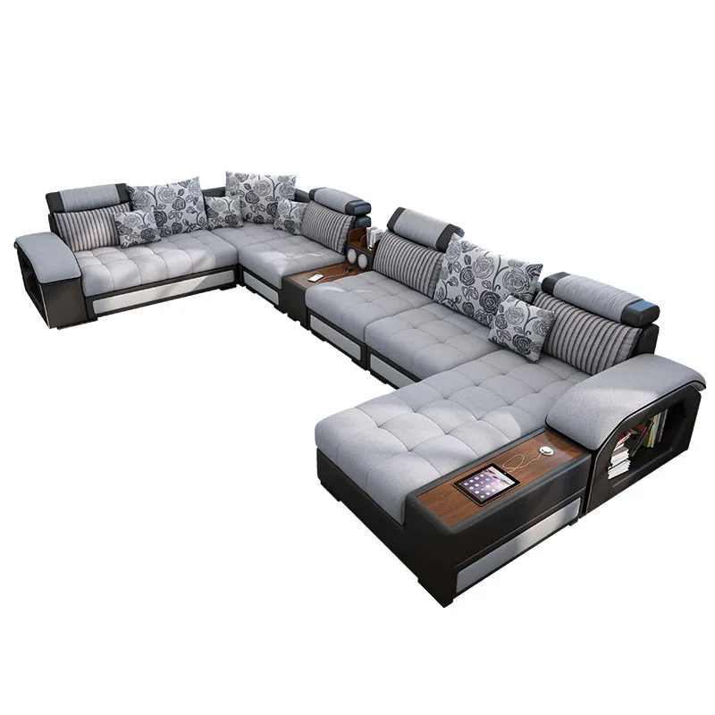 nordic modern house contemporary folding furniture office sectional functional couch living room storage sofa set