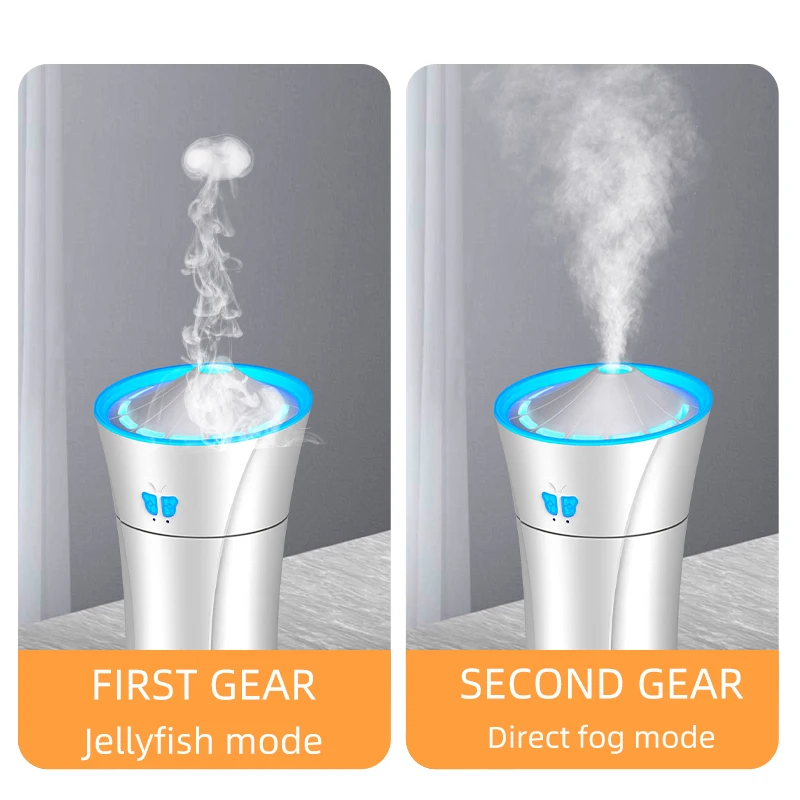 SHOUMING Mini 280ML Air Humidifier Essential Aroma Oil Diffuser Ultrasonic Wood Grain led Portable Desktop Air Cooler Humidifier