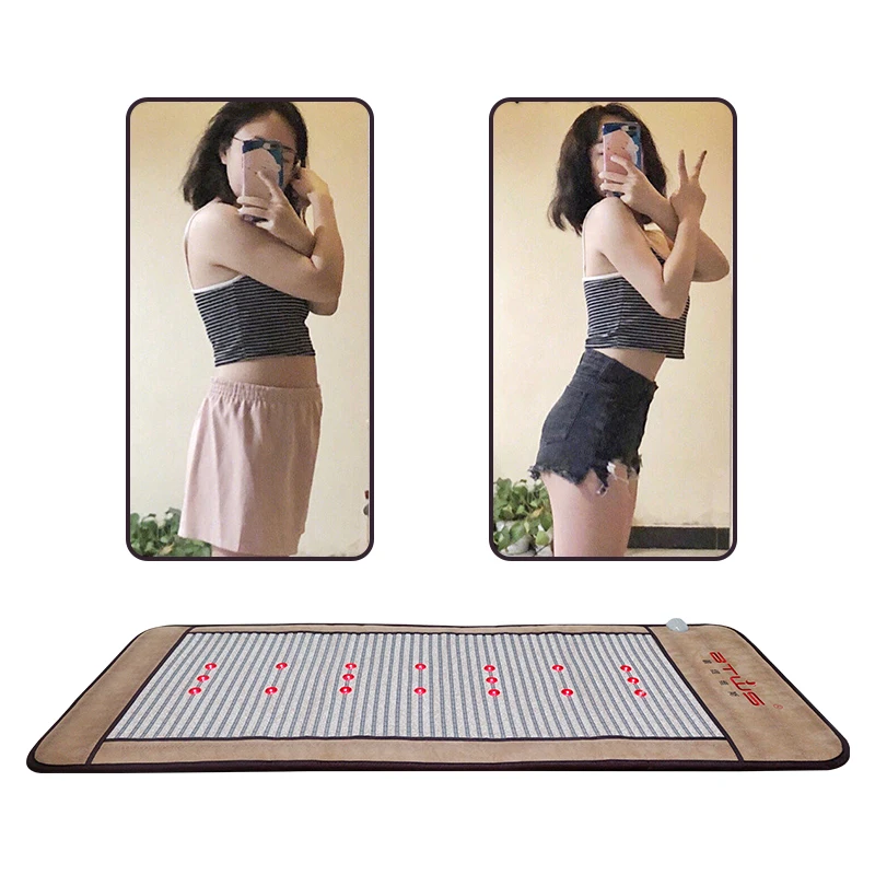 BTWS Hot Sale Product Winter Electronic Thermal Massage Mat Amethyst Negative Ions Belt Far Infrared Belt for detox