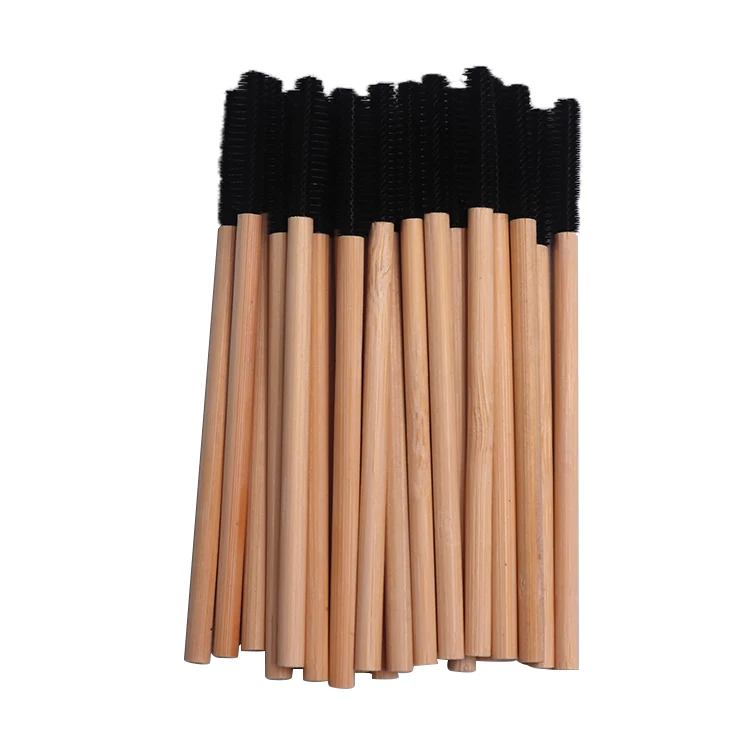 Best Seller Disposable Handle Mini Makeup Vegan Curling Mascara Wholesale Custom Logo Lifting Bamboo Eyelashes Brush