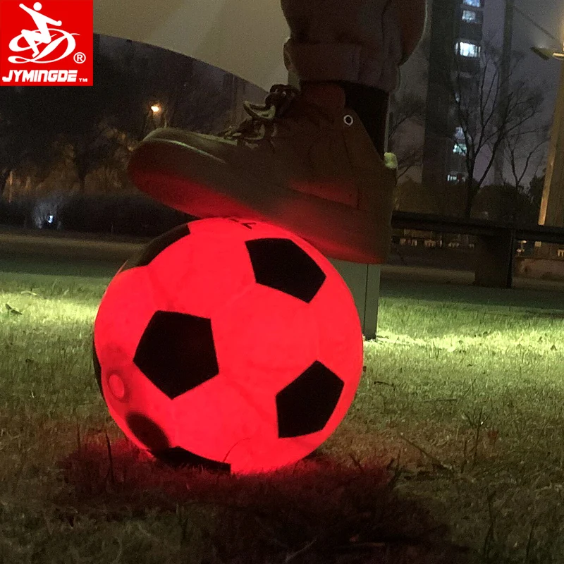 Size 5 luminous light up glow in the dark led glowing soccer ball for gifts
