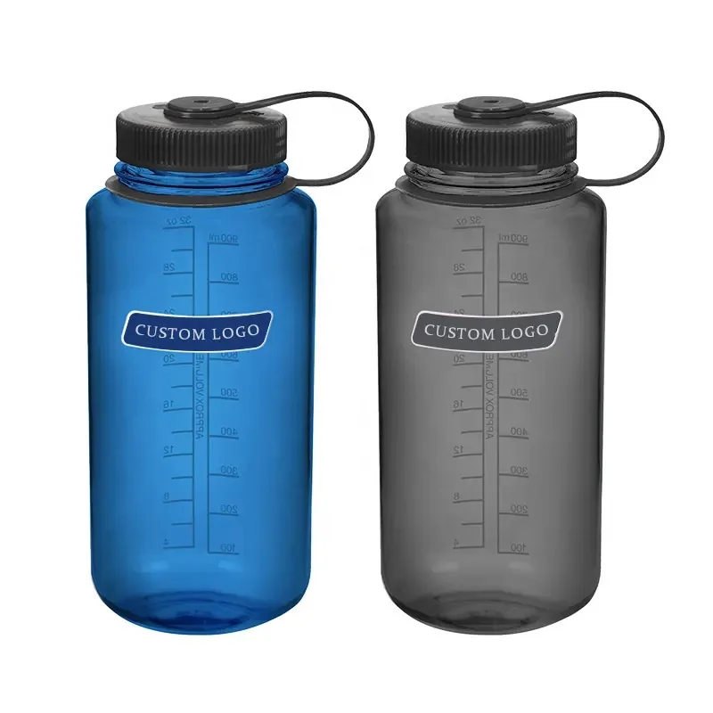 Trending Products 2024 Custom Logo Large Capacity 1L 1000ml 32oz Nalgene Plastic Water Bottle