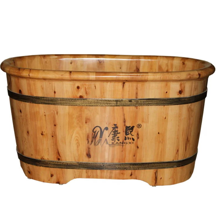 Portable Indoor Kids Wooden Bathtub For Sale Freestanding Baby Bath Tub