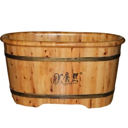 Portable Indoor Kids Wooden Bathtub For Sale Freestanding Baby Bath Tub