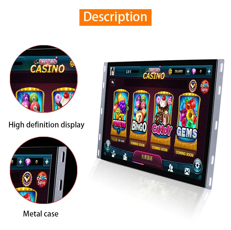 Open frame 17 inch capacitive Touch screen usb tft Lcd Touch Screen Monitor display