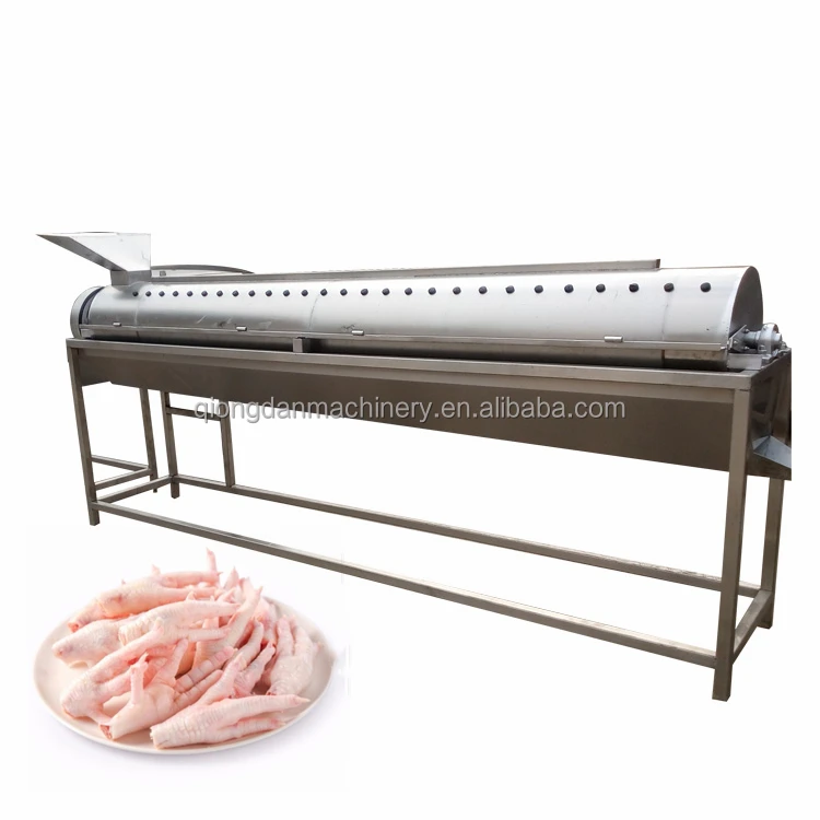 Automatic Duck Gizzard Skin Remove Processing Line Paws Skin Remover Claw Peeler Chicken Feet Yellow Skin Peeling Machine Price