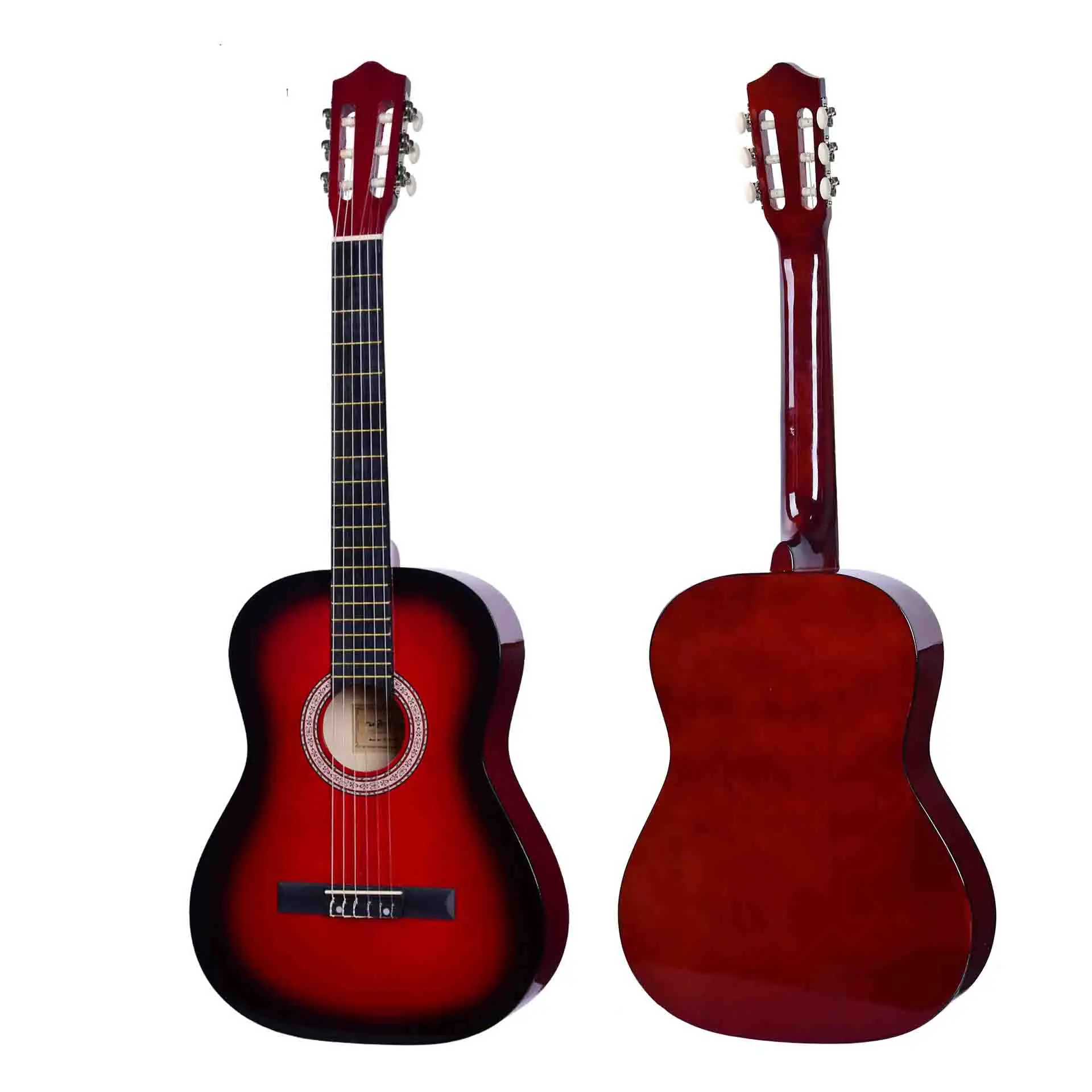Classical acoustic guitar Wood 39 inch Basswood Bordered Guitar