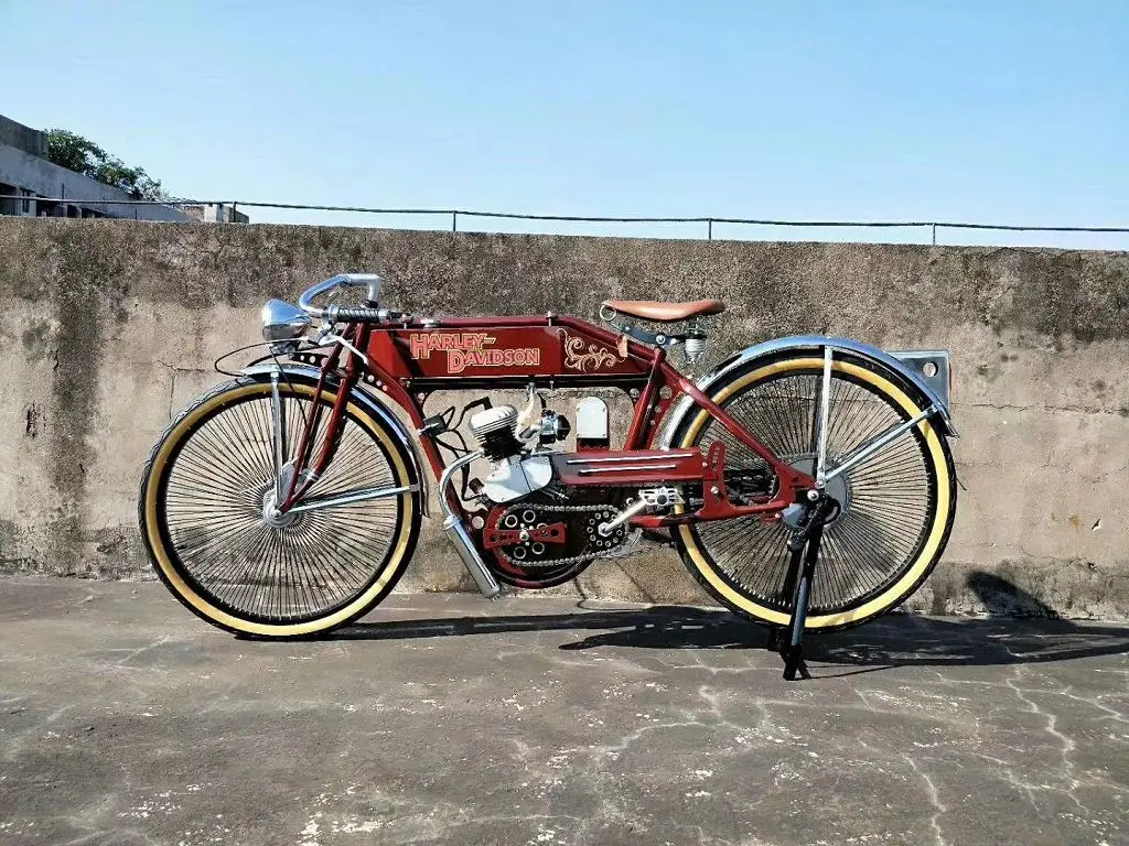 Sportsman flyer vintage bicycle antique indian style bicycle with gasoline engine