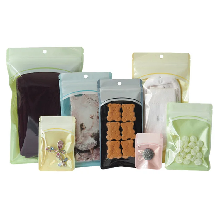 
Free sample custom printed plastic mylar holographic candy weed packaging 3 side seal bag 