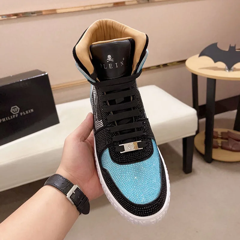 Custom Best Quality Patent Genuine Leather High Top And Jogging Skateboard Shoes For Men With Low MOQ