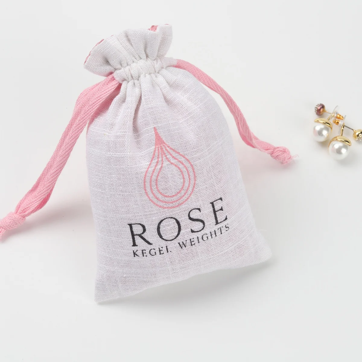 Высококачественные хлопковые Ювелирные чехлы на завязках для сумок