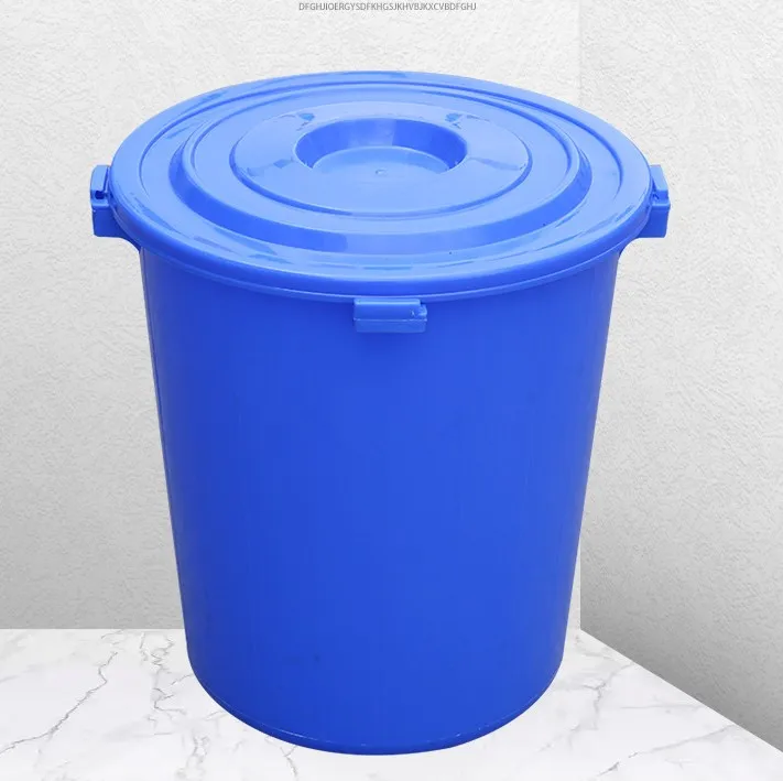 80liter food grade outdoor large plastic water bucket hot sale multifunction round plastic bucket with handle and lid