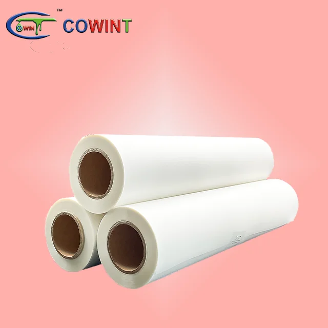 Cowint a3 leaf heater canvas bag digital low cost dtf offset white ink printing  heat transfer rouleaux hologram film recyclable
