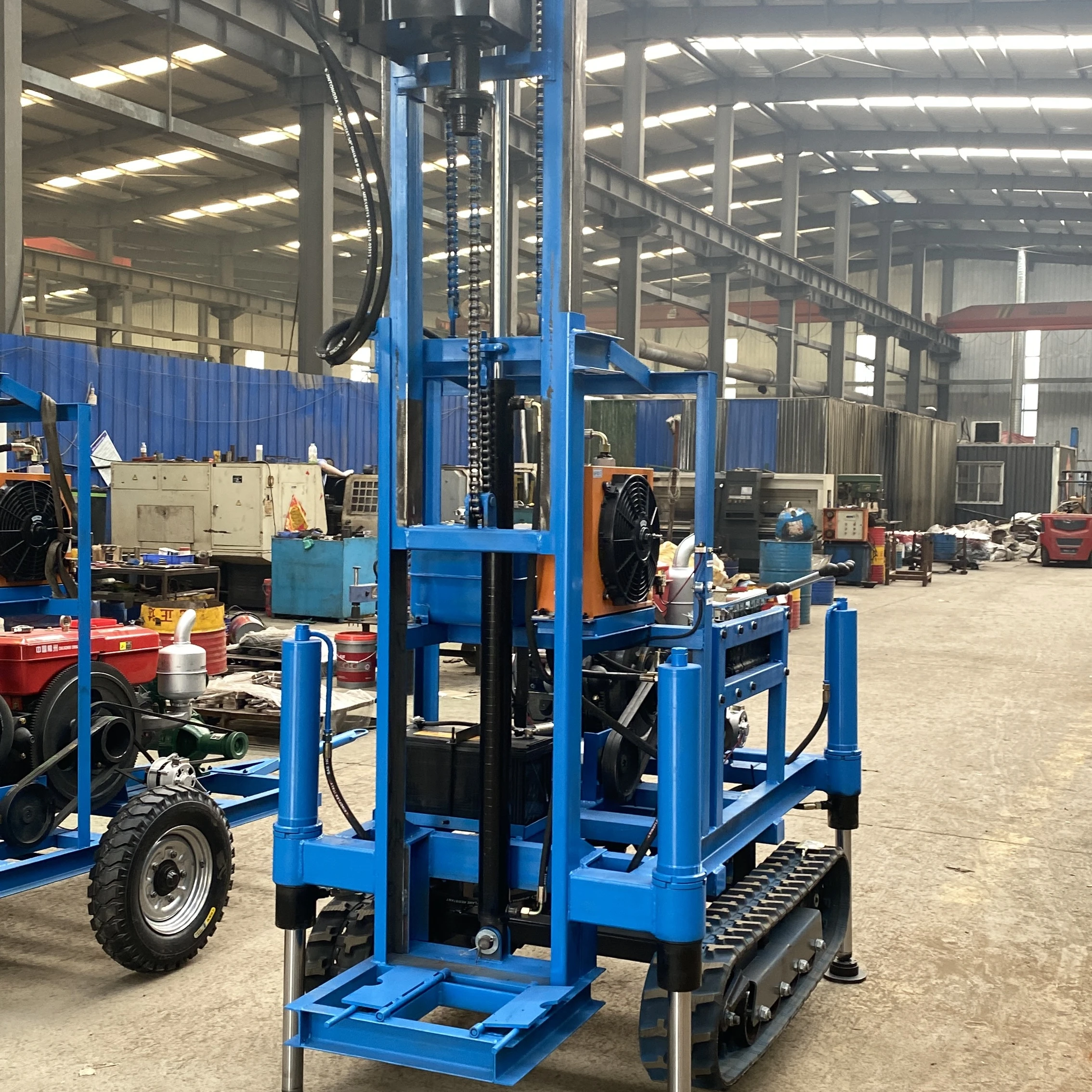 Fast Delivery 120 Meters With Mud Pump for Underground 130m Borehole Water Well Drilling rig