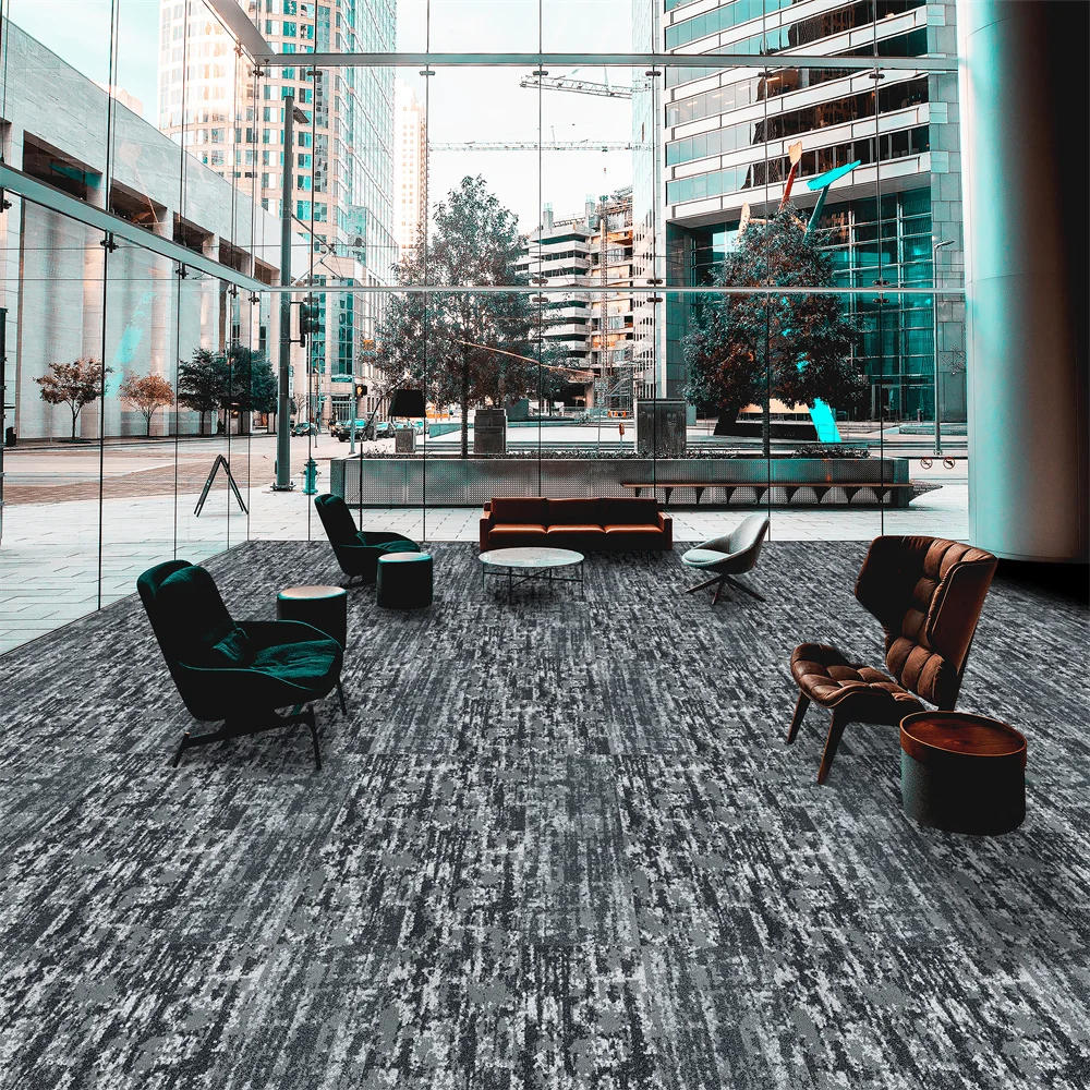 Hot Selling Commercial Office Bedroom Polypropylene Material Luxury Carpet Tile