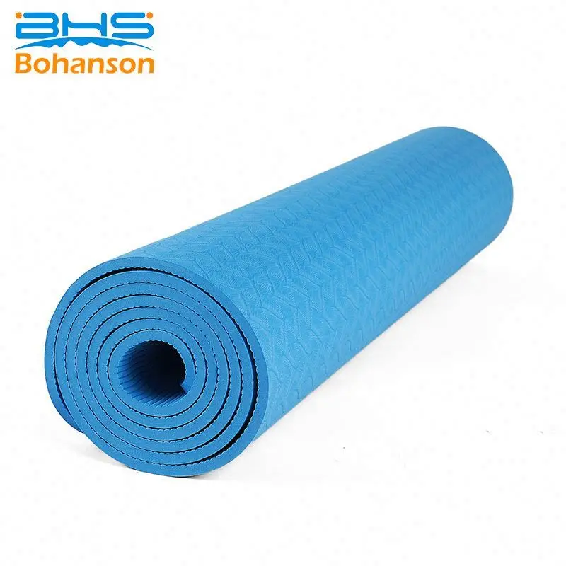 2024 Exercise Eco friendly Custom Made TPE Yoga Mats with Logo Printed