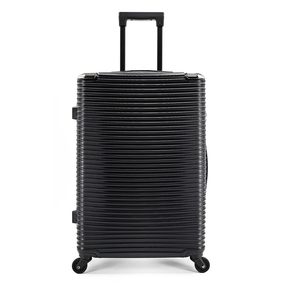 Wholesale abs zipper luggage design travel aluminum custom portable hard shell lightweight safety suitcase