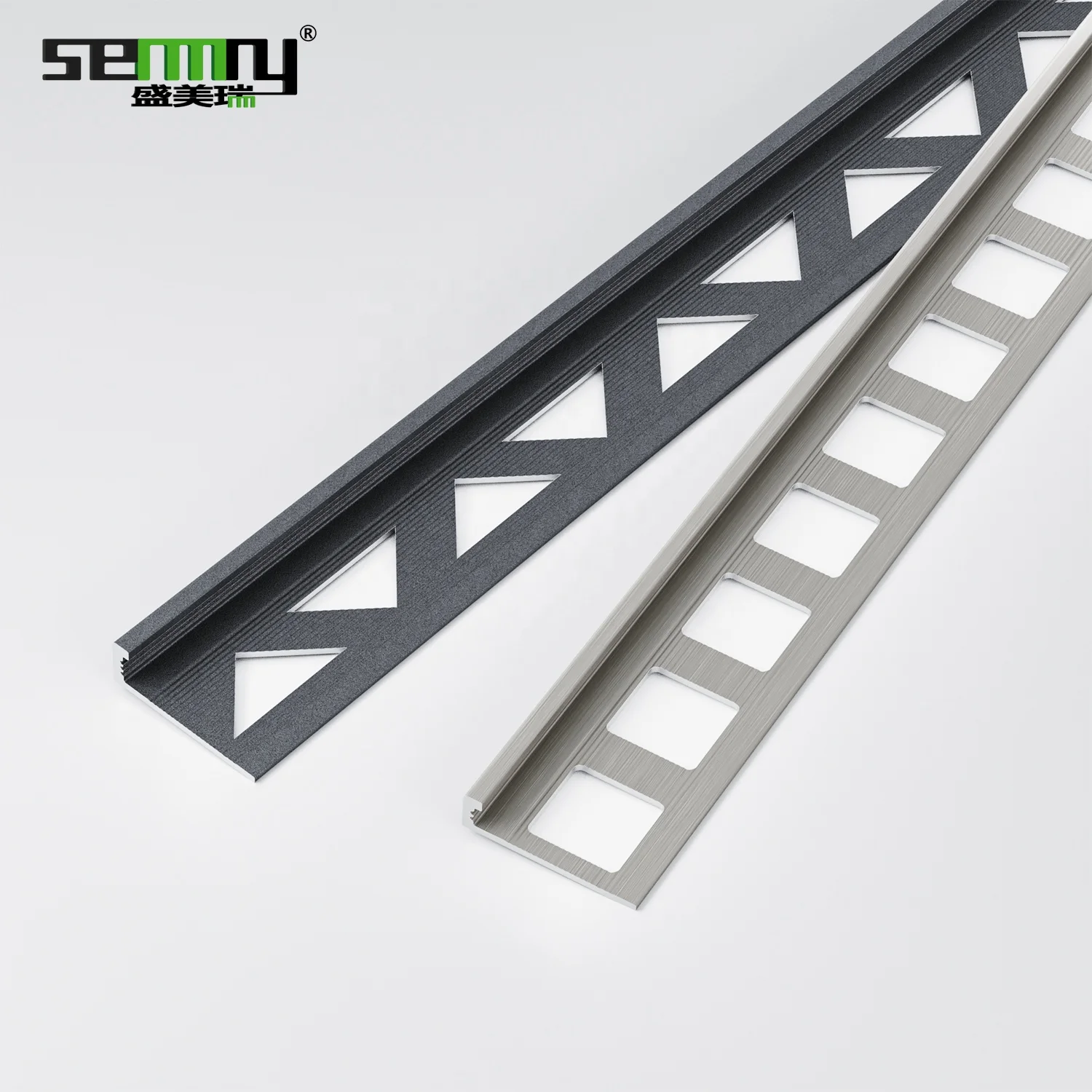 Factory wholesale L shape aluminium tile edge profile for floor and wall edge decoration High quality aluminium tile edging