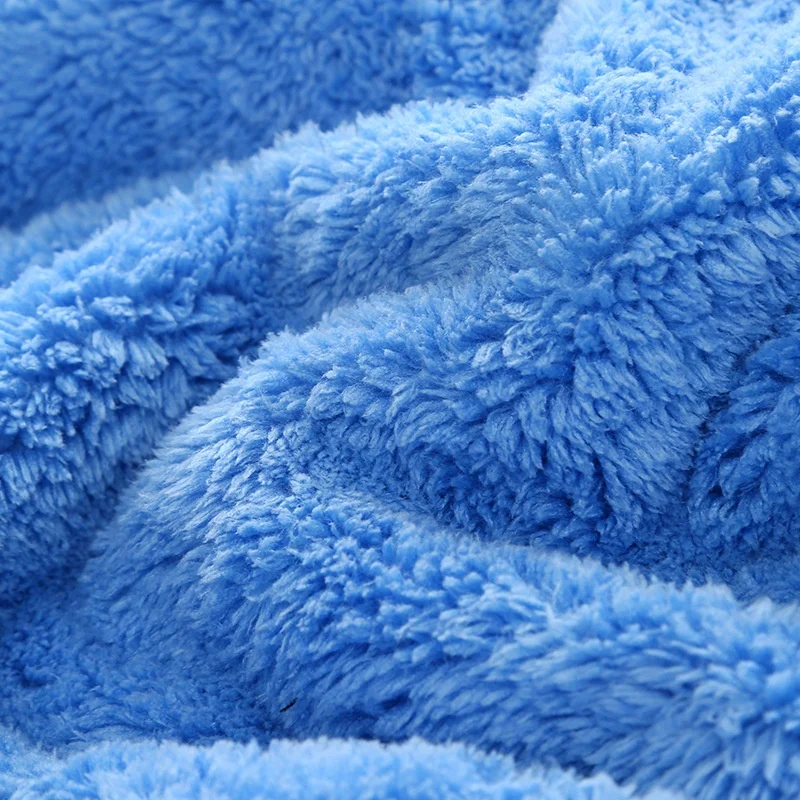 Premium Microfiber Coral Fleece Plush Auto Detailing Buffing Cloth 500gsm Drying Car Wash Towel