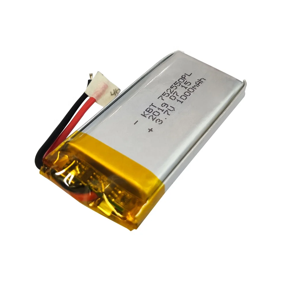 1000mAh 752550 литий-ионный