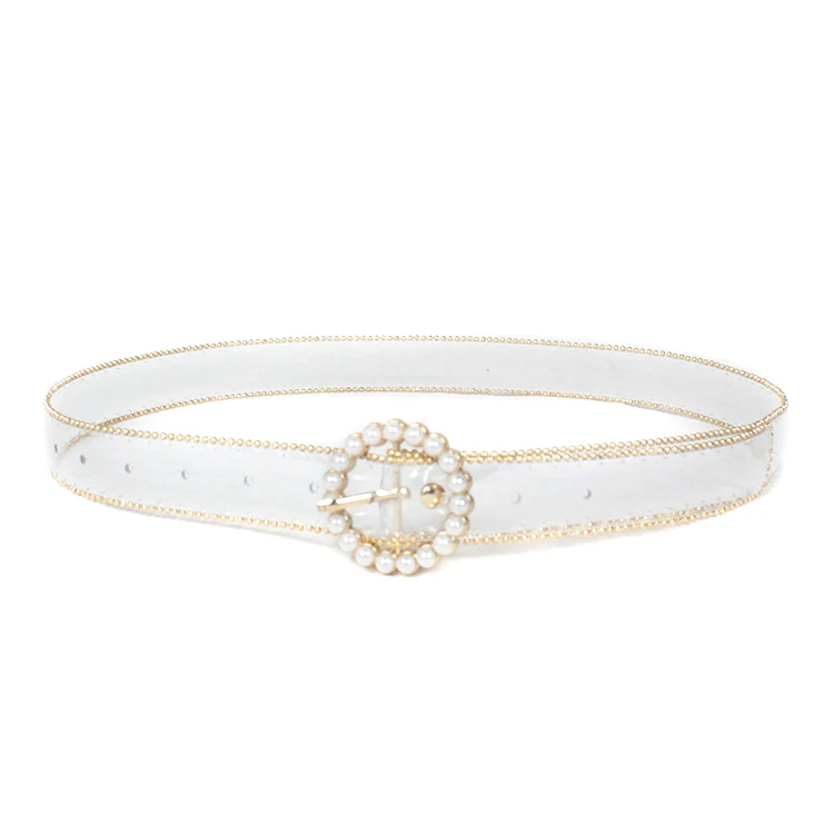 High Quality Designer Lady Transparent Waist Belts Famous Brands