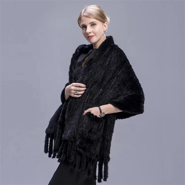 Женский шарф из норки