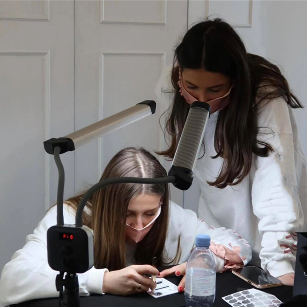 dual arm light eyelash extension beauty lash lamp for salon Nail and Tattoo Lamp with USB charging LED 2 arms fill light.jpg