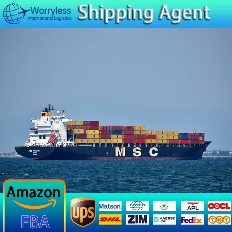 Cheapest Rates Logistics Agent Amazon FBA Express Sea Freight Forwarder from China to Europe USA Air Freight Shipping Top