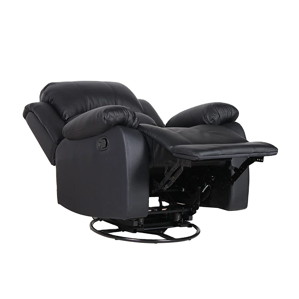 Partner Cheap Faux Leather Swivel Reclining Chair  Glider Chair Recliner Factory Custom Recliner Chairs Sale