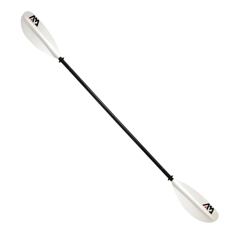 Hot sale 4 section double bade paddle aluminium shaft pp/fiberglass blades 230 cm in length sup paddles inflatable