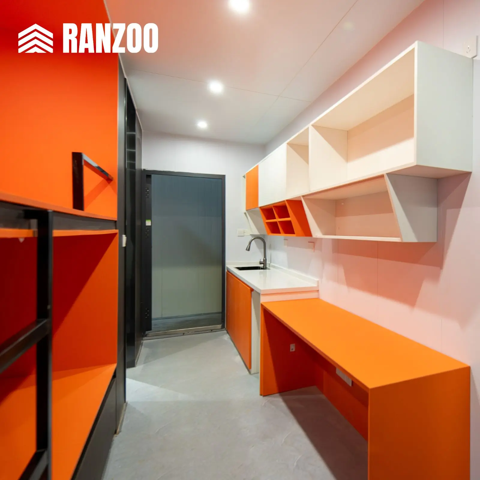 Prefabricated Luxury Apartment With Bunk Beds Ready Stock Kitchen Bathroom and Garage Container Apartment