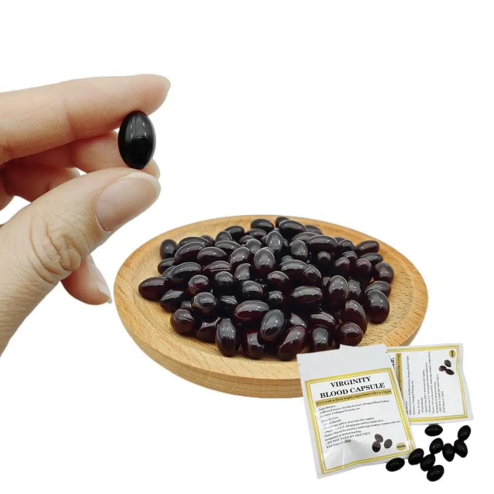 Hot Sell Artificial Hymen Capsule Vaginal Blood Pill Female Hygiene Private Vagina Women First Night Capsule