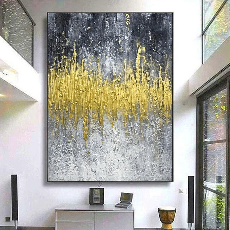 Customized dropshipping Abstract Oil Painting On Canvas Handmade Mural Modern Wall Art Picture Office Bar Home Large Art