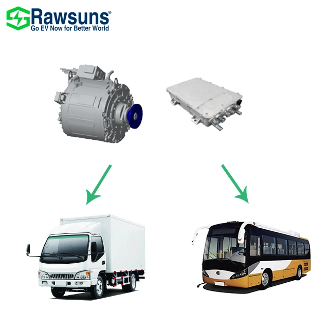Rawsuns AC Traction Motors PMSM EV Conversion Kit RDD1100 Bus Truck Electric Powertrain Inverter Control Diesel Electric Drive