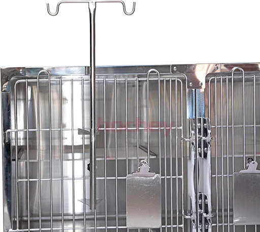 MT Medical 304 Stainless Steel Animal Clinic Pet Room Dog Cages Stainless steel hospital cage Pet Veterinary Cage