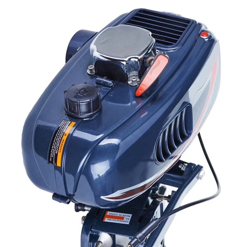 Water-cooled 3.6HP Outboard Motor for Fishing Boat 2 Stroke 55cc Short Shaft Gasoline Portable Engine