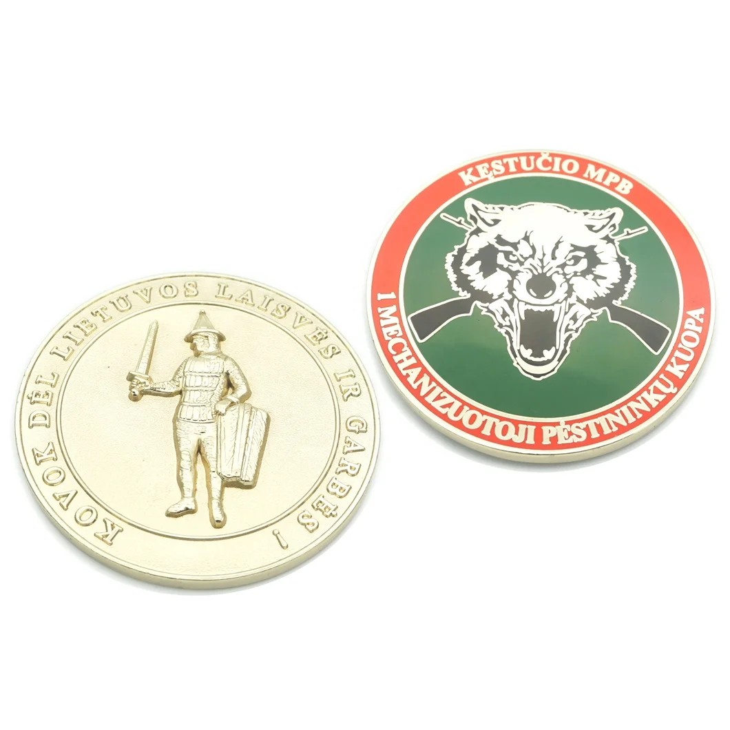 Manufacturer Maker No Minimum commemorative Custom Metal ancient greek Souvenir Gold navy 3D Challenge Coin with Logo