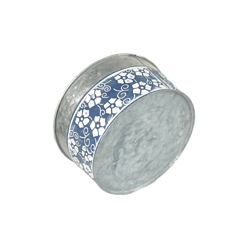 Planters manufacturers decoration natural metal garden pots & planters galvanized bucket tin herb pot