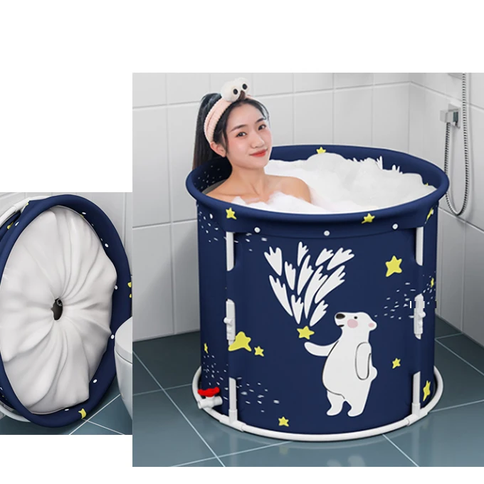 New arrival One-button folding bath tub  bath bucket for adults and children