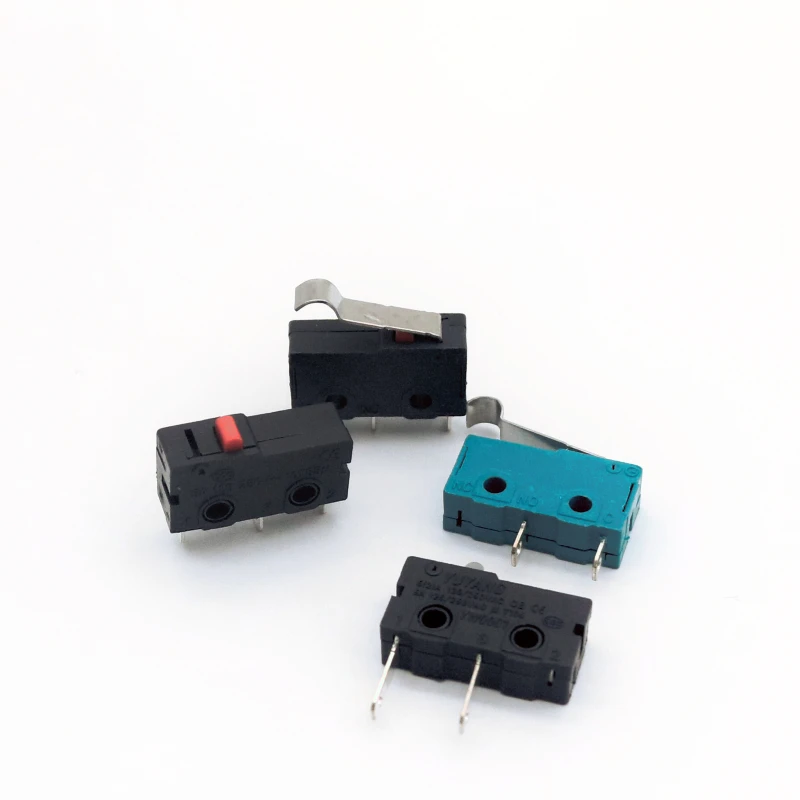 Small micro button switch series 3 pin micro roller handle Micro switch with handle
