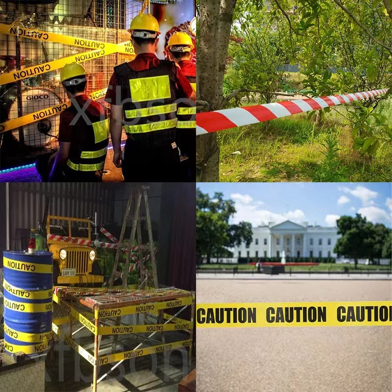 Yellow Traffic Barrier Barricade Warning Tape Non-Adhesive PE Caution/Danger Tape
