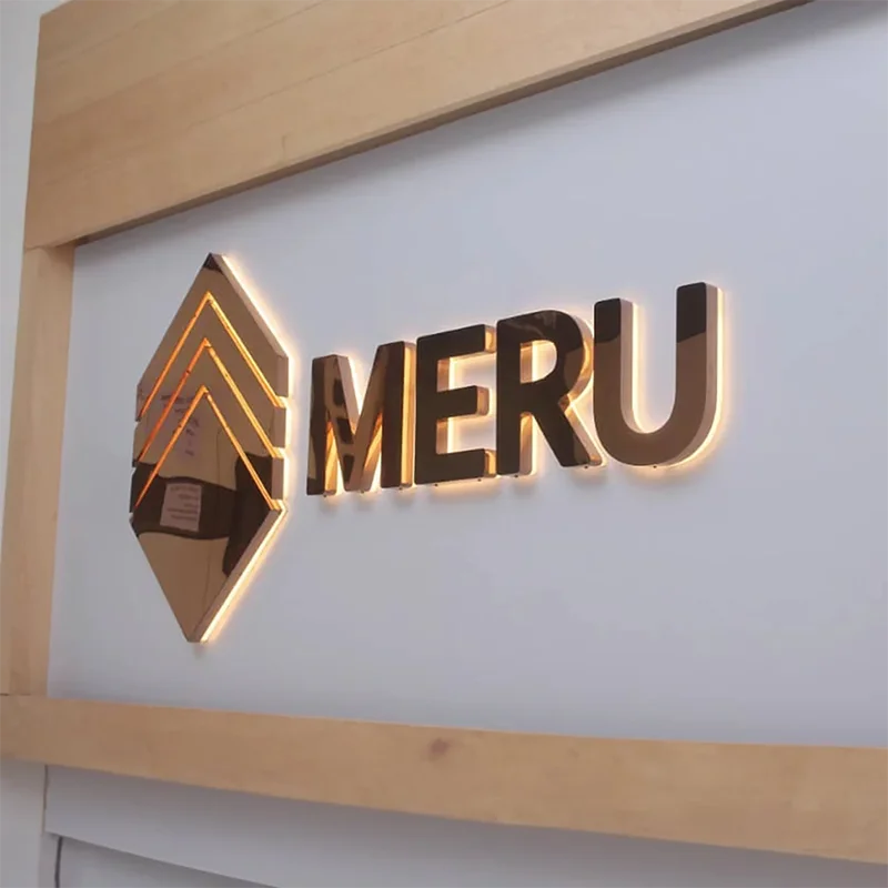 custom backlit sign, custom 3d backlit sign, illuminated sign, backlit letters, led backlit letters, led logo sign