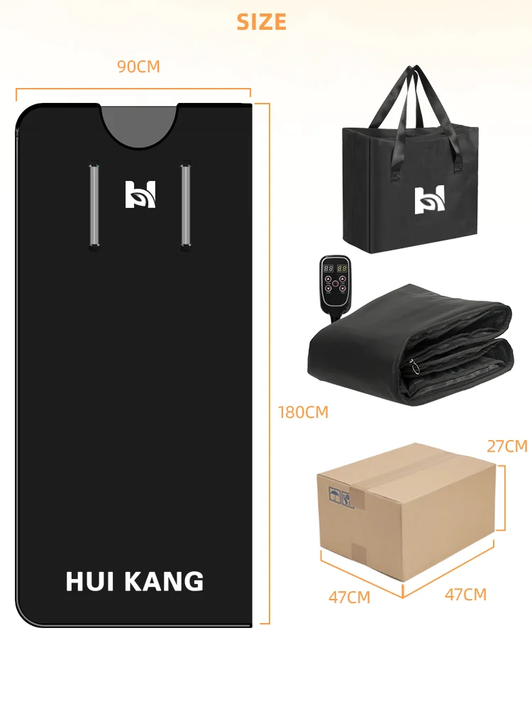 Weight Loss Spa Sauna Infrared Blanket Professional Heating Zipper Sauna Blanket With 45cm Arm Holes