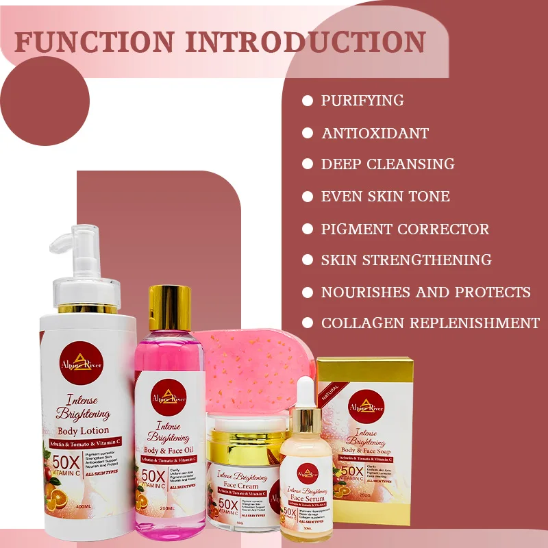 OEM Custom Natural Organic Beauty Products Skin Whitening Cream Exfoliating Handmade Soap Korean Tomato Skin Care Set For Women