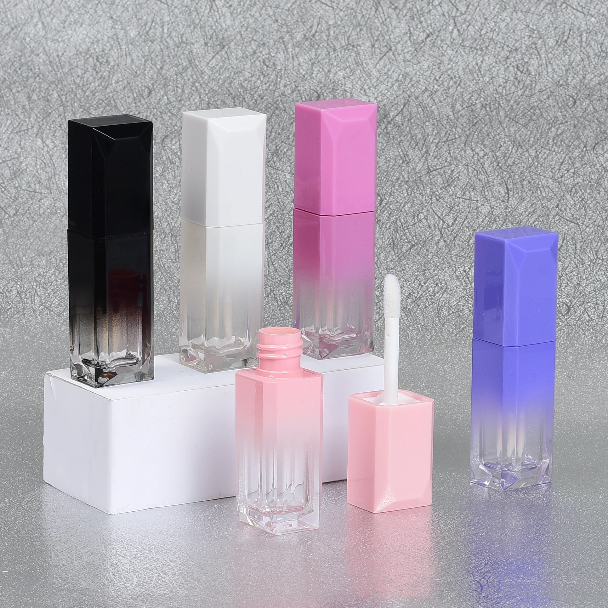 Square Lip Gloss Lipgloss Gradient Lipstick Tube Can Be Customized logo