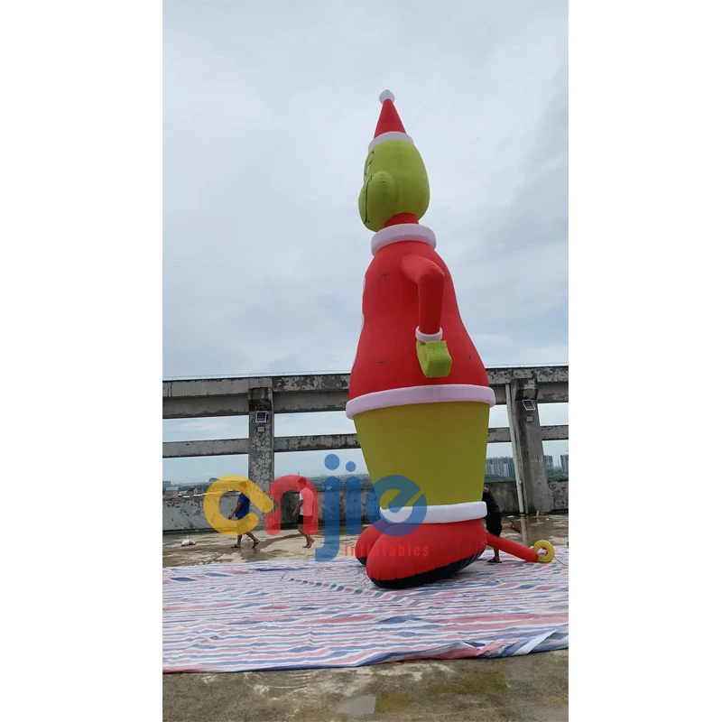 Christmas Inflatable Outside Yard Decoration Large Inflatable Green Grinch