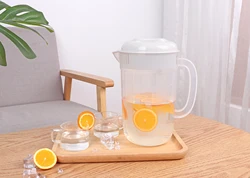 3.5L Large Capacity Transparent Juice/Coffee/Tea/Water Jugs Plastic Pitcher With Lid